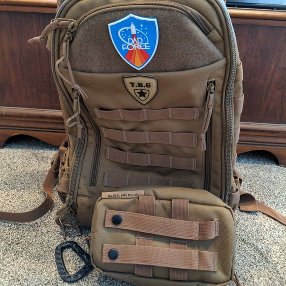Tactical Baby Gear Backpack and Wipe Pouch Bundle - Picture 1 of 8